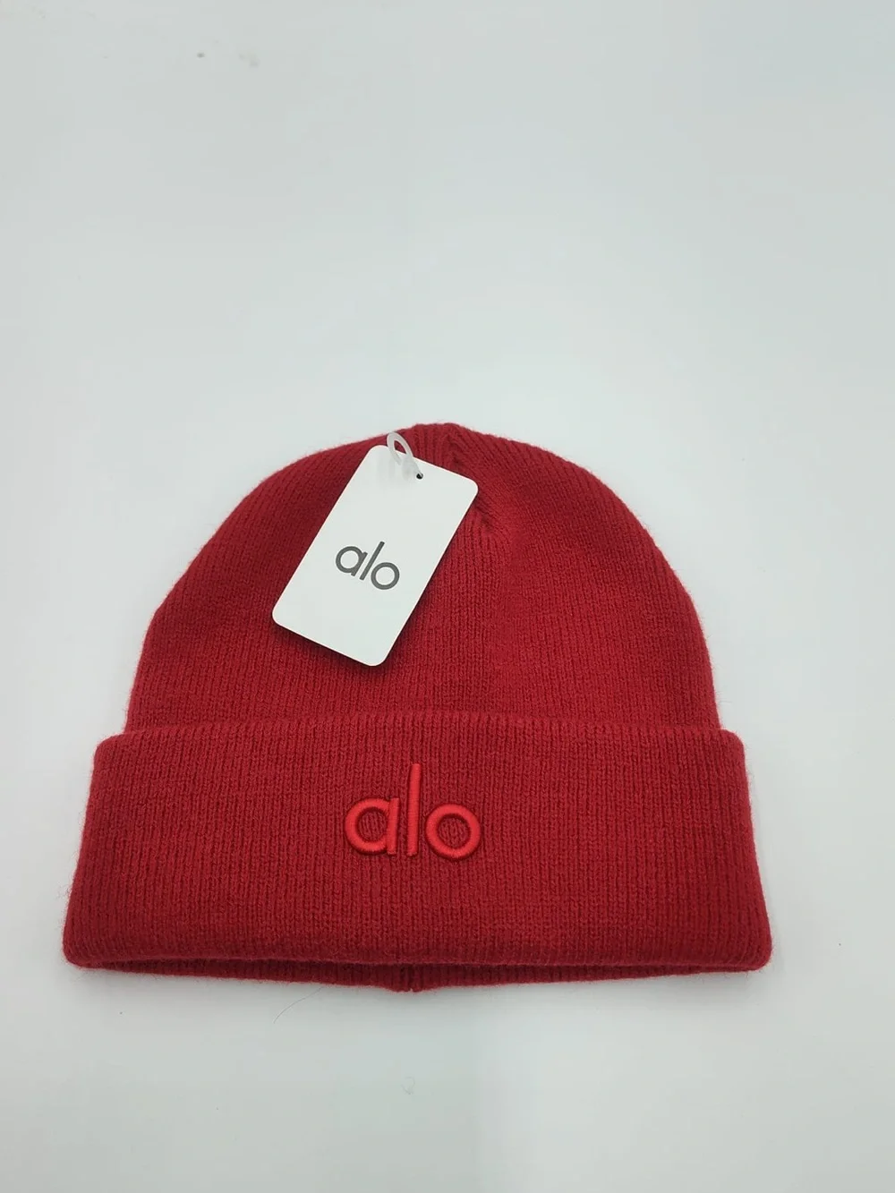 ALO Beanie Red with Red